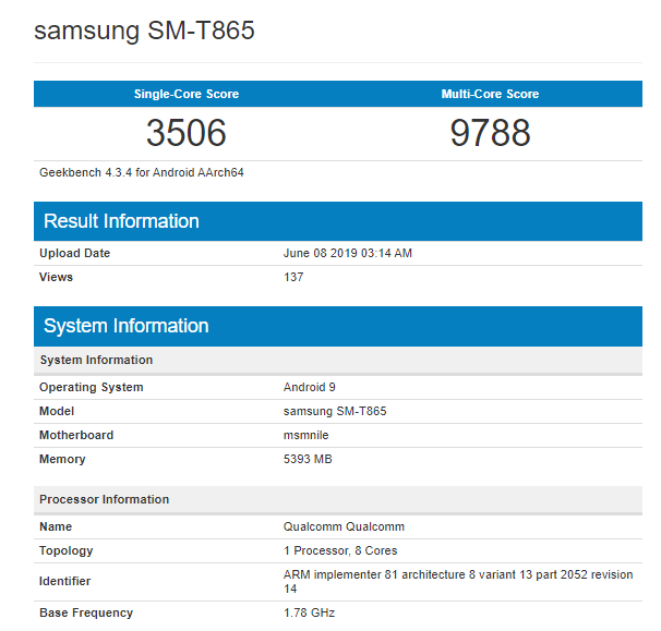 Samsung SM-T865