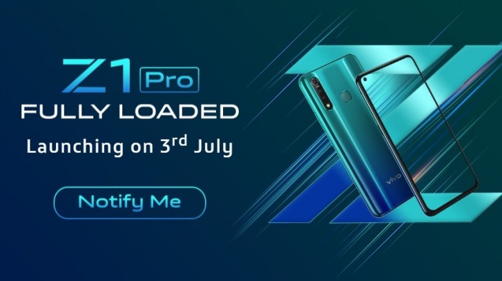 Vivo Z1 Pro July 3 Launch Date