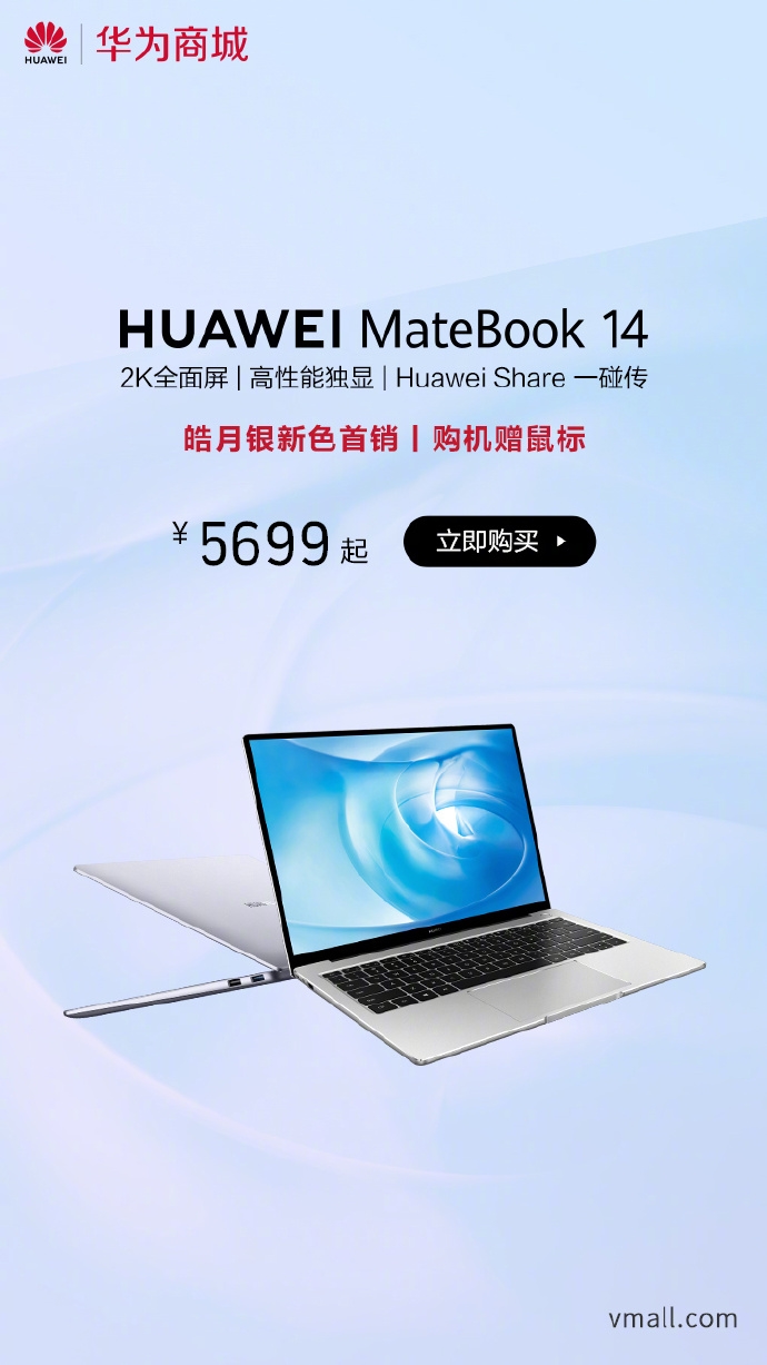 Huawei MateBook 14 Mystic Silver