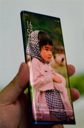 OPPO phone with Waterfall Screen