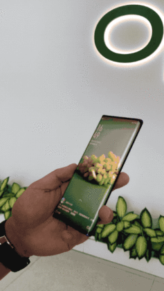 OPPO phone with Waterfall Screen