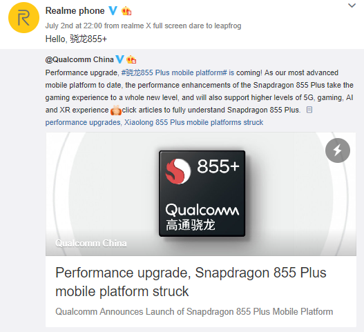 Redmi Snapdragon 855+ Redmi Snapdragon 855+,realme snapdragon 855 plus, snapdragon 855 plus features, snapdragon 855 plus launched, snapdragon 855 plus phones, asus snapdragon 855 plus, realme phone launch, realme phones, realme x,
