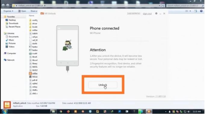 mi unlock