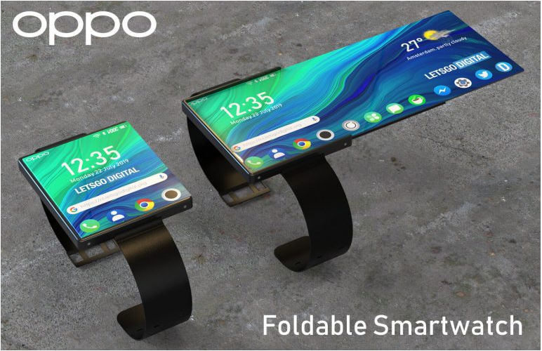OPPO foldable smartwatch