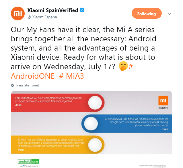 Xiaomi Mi A3