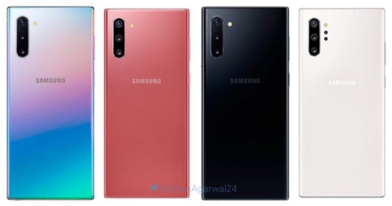 Samsung Galaxy Note 10, Note 10+ storage and color variants for India ...