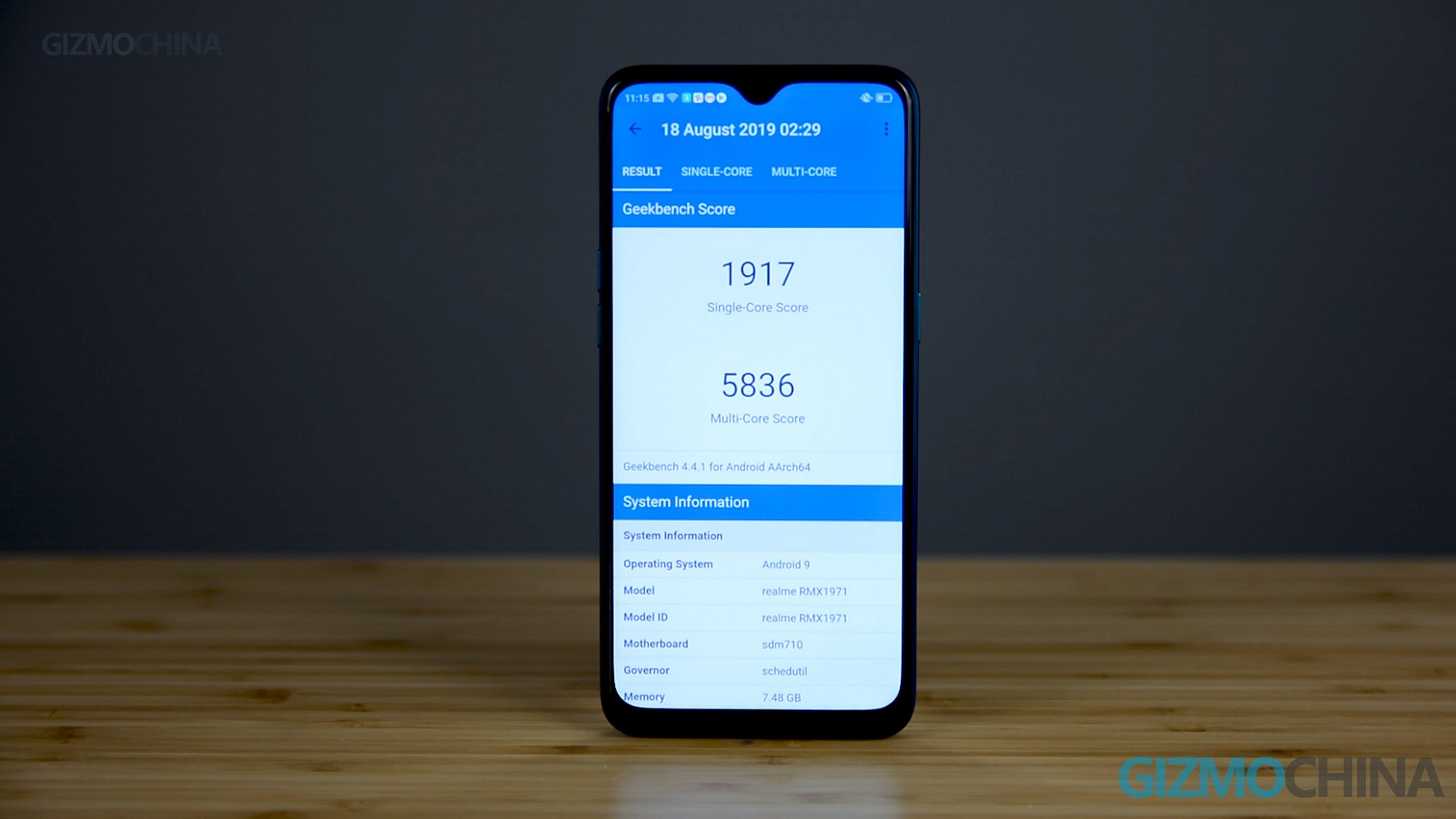 Realme 5 Pro geekbench featured