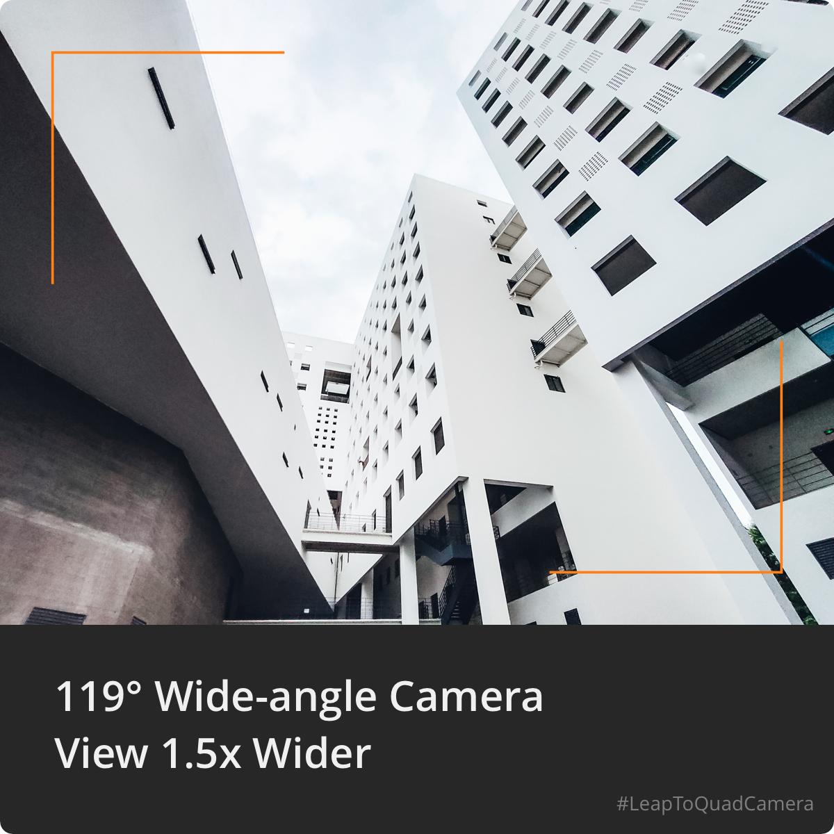 Lensa wide-angle pada ponsel terbaru Realme.