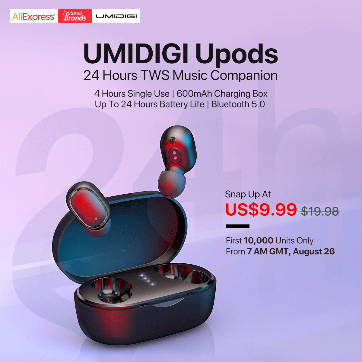 スマートフォン本体 UMIDIGI X Breathing Crystal + UPODS UMIDIGI X Breathing Crystal + UPODS