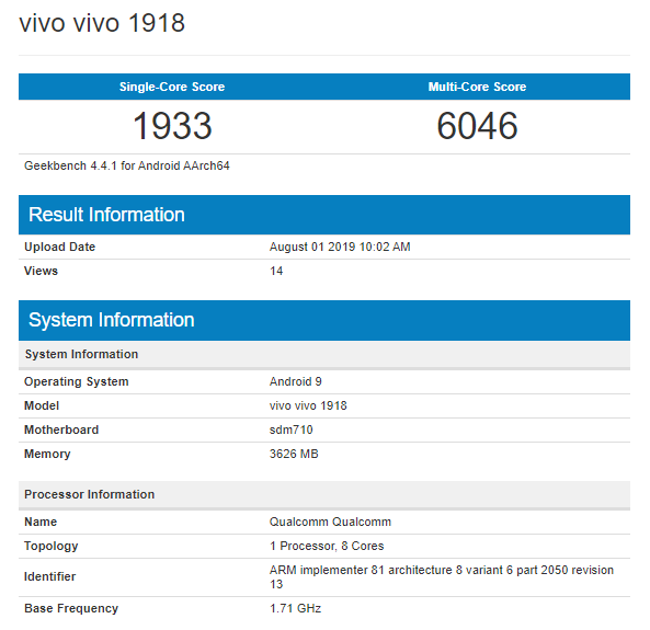 Vivo 1918