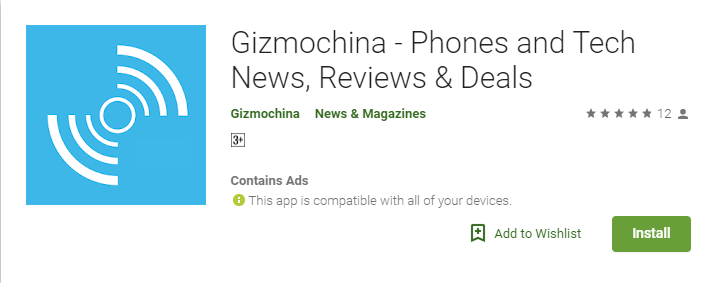 gizmochina app