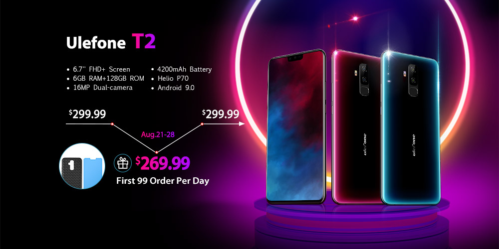 Ulefone T2 presales poster