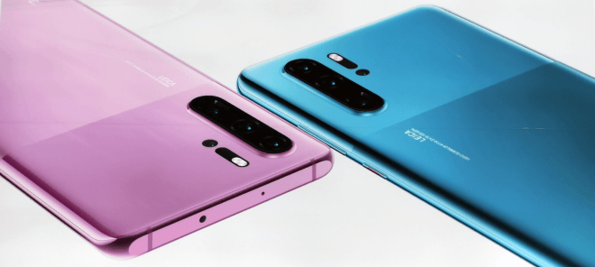 Huawei P30 Pro Misty Lavender and Mystic Blue