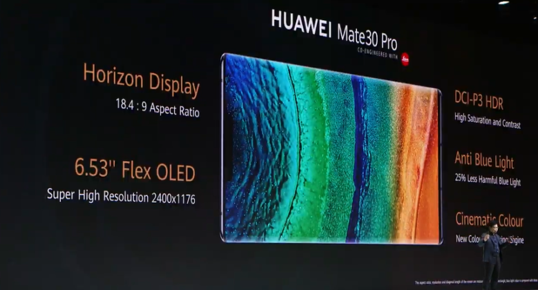 Huawei Mate 30 Pro display