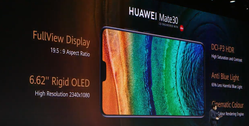 Huawei Mate 30 display