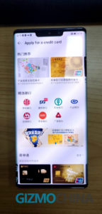 Huawei wallet credit card