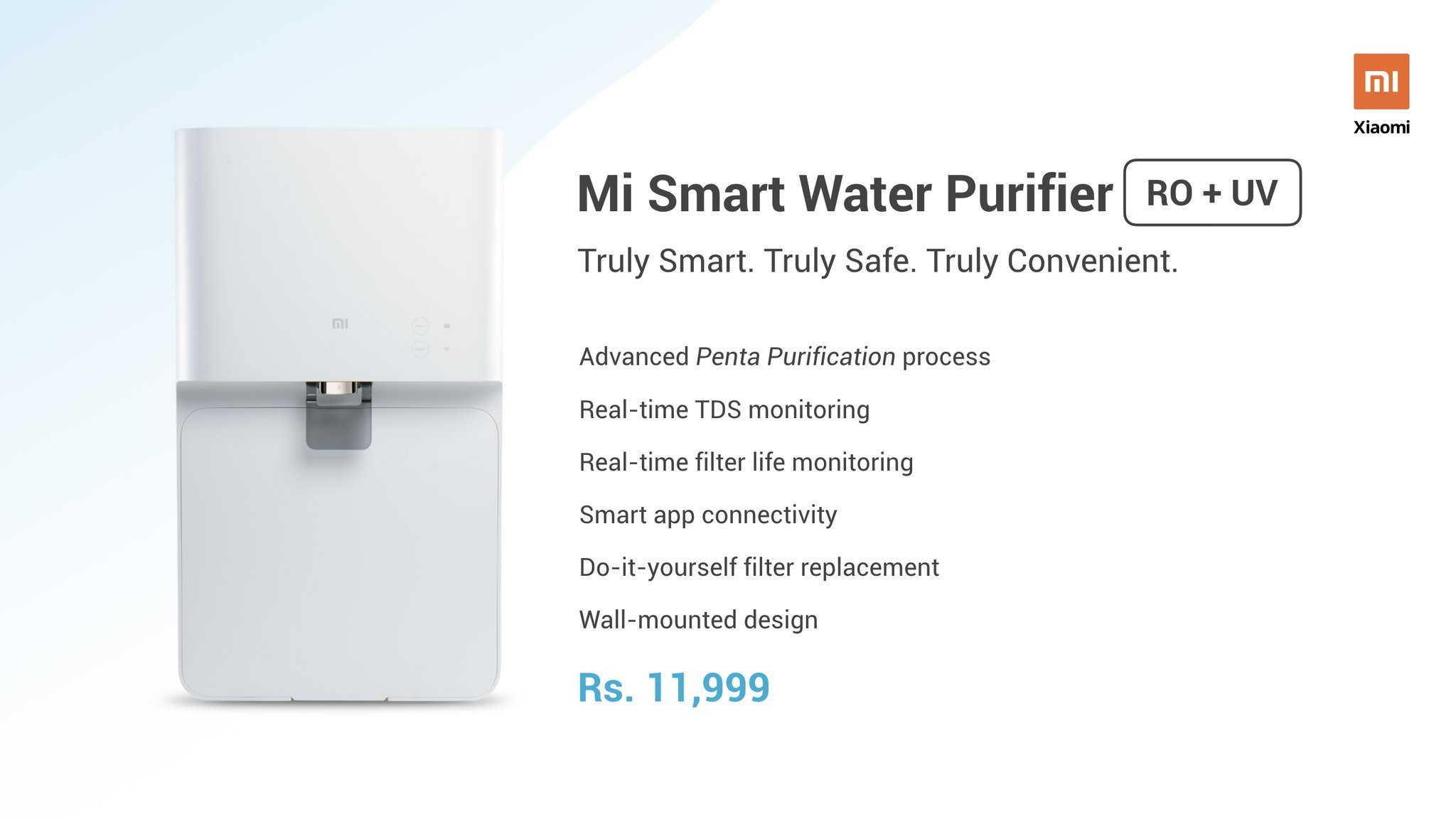 mi water purifier 1200g