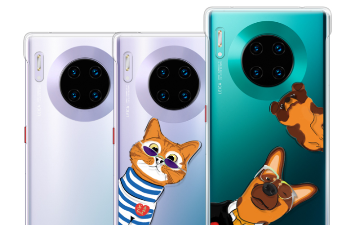 Mate 30 series transparent protective case