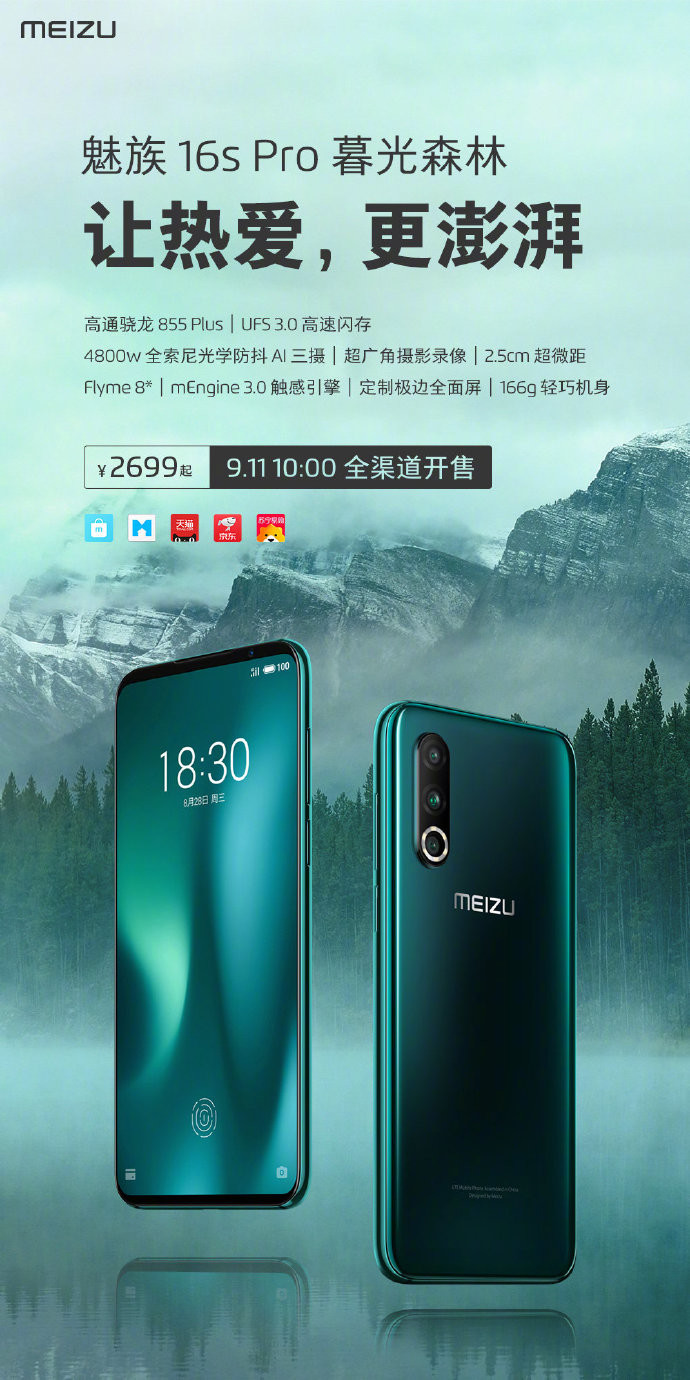 Meizu 16s Pro Twilight Forest