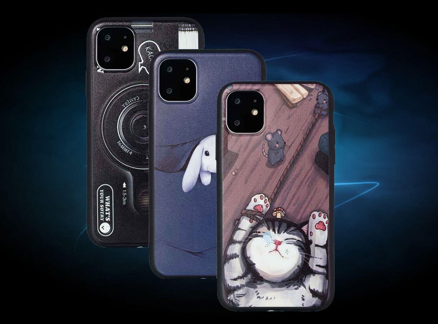 TPU Painted Pattern Phone Case for iPhone 11 Pro - Multi-G. 