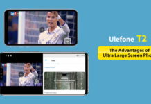 Ulefone T2 vs iPhone XR display size comparison reveals the advantages of a large display (video) Ulefone T2