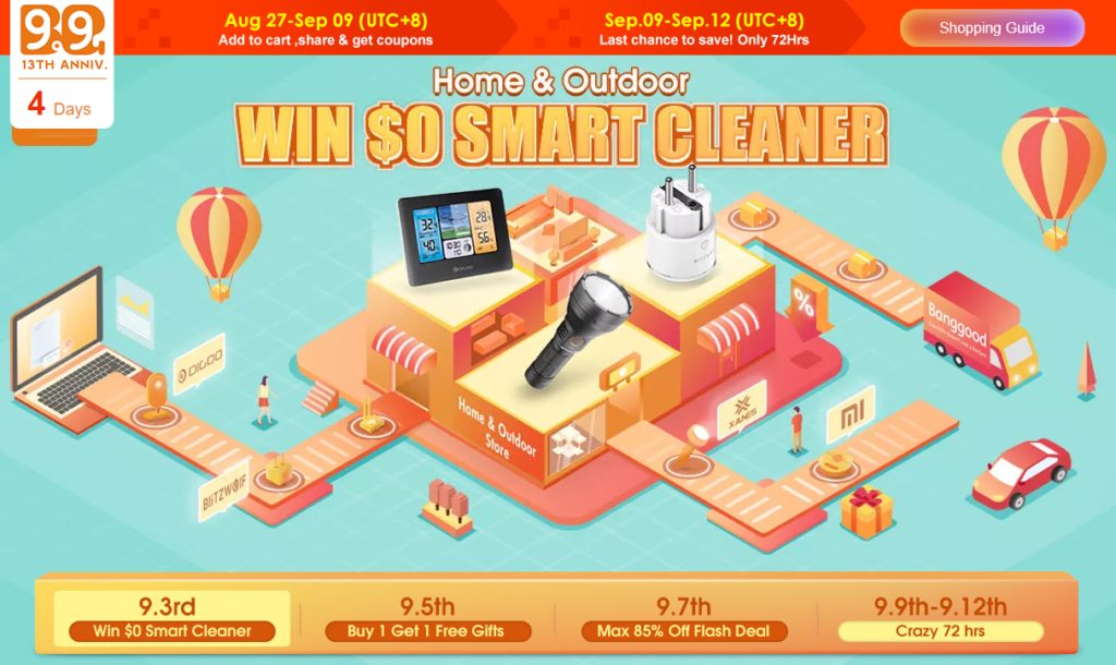 Banggood Home Appliances & Outdoors Sale