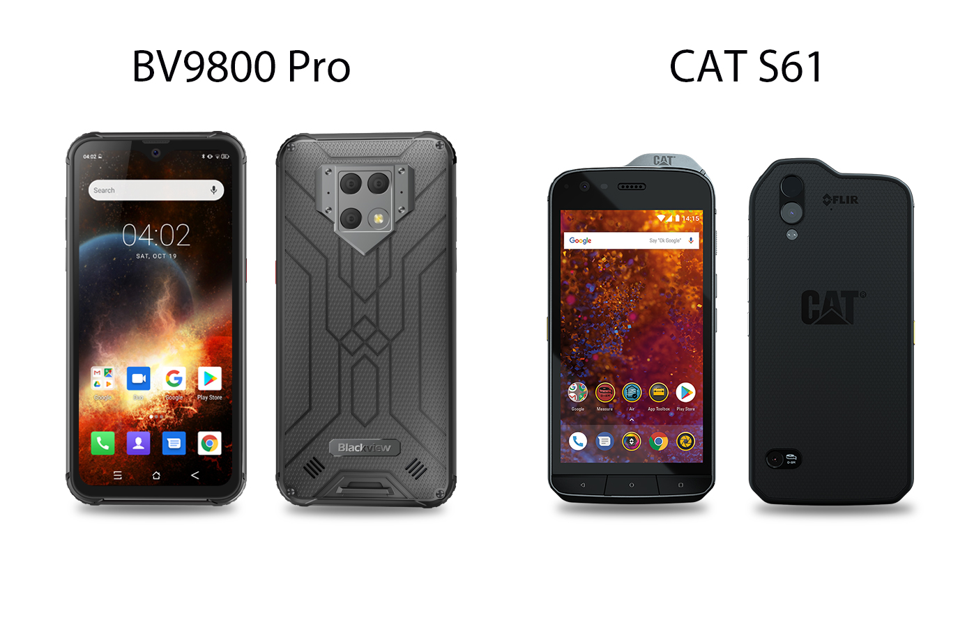 Blackview Bv9800 Pro Vs Cat S61 Which Thermal Camera Phone Is