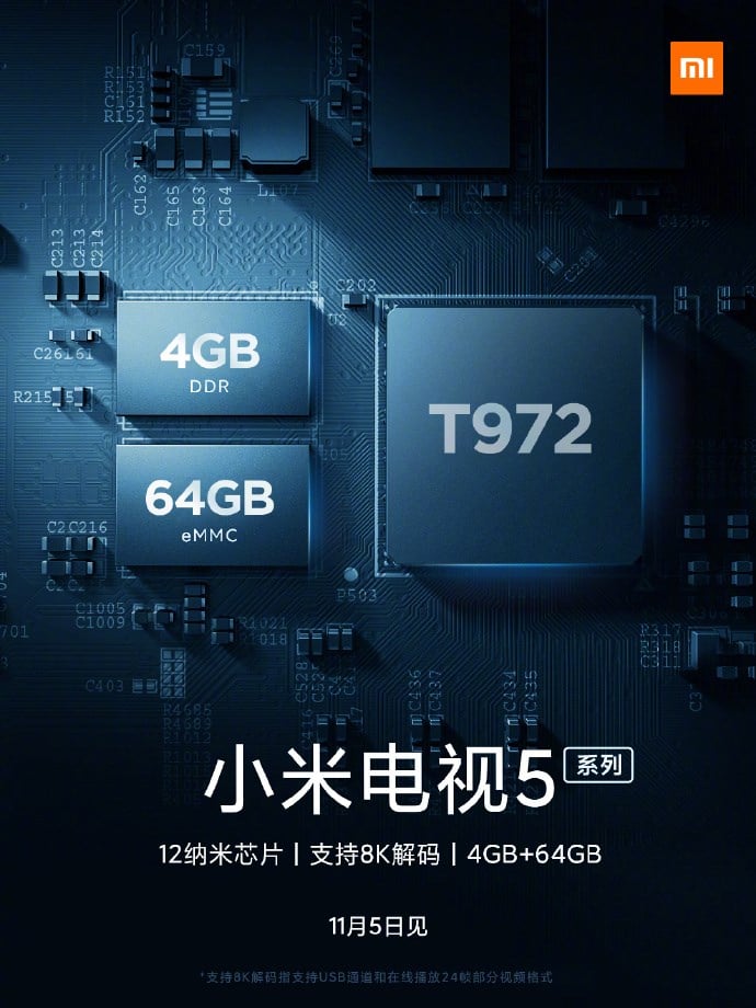 Xiaomi Mi TV 5 Specs