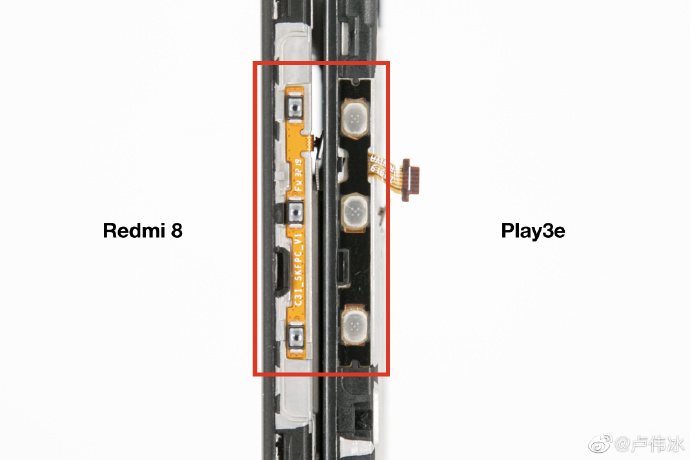 Redmi 8 vs Honor Play 3e - buttons