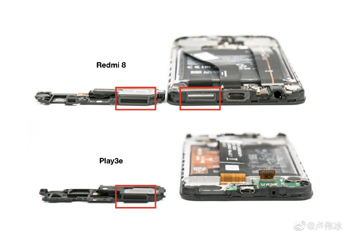 Redmi 8 vs Honor Play 3e - speakers