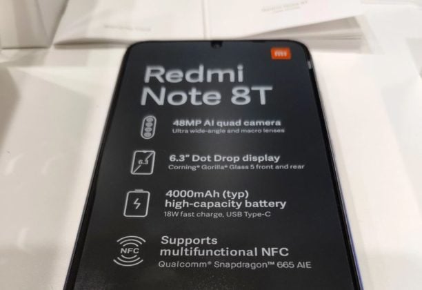 Redmi Note 8T live photo front b
