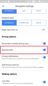 speedometer gmaps