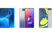 Realme X2 Pro vs Asus Zenfone 6 vs Samsung Galaxy A80: Specs Comparison