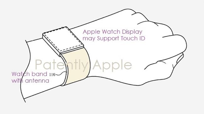 Apple Watch patent design with Touch ID