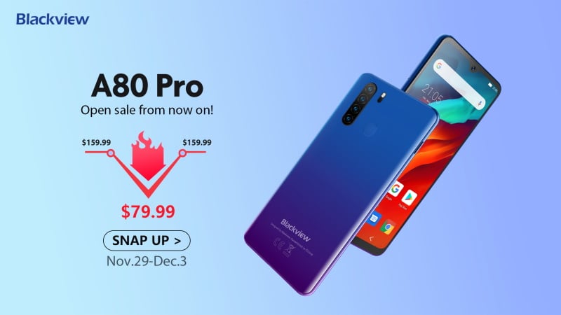 Blackview A80 Pro Global Open Sales is live on Aliexpress with $79.99 limited offer (video) - Gizmochina