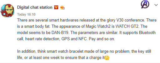 Honor Watch Magic 2 and Honor Smart Scale 2 to launch alongside V30 ...