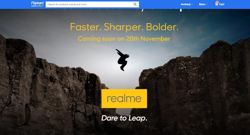 The Realme X2 Pro flagship phone is available for purchase in China and Europe. Last month, the Chinese firm had confirmed that it will be debuting the Realme X2 Pro in India on Nov. 20. A landing page for the phone has become active on India’s Flipkart online retailer site. The landing page of Realme X2 Pro does not reveal details on the specs of the phone. However, it showcases the achievements of the company that had made its debut in the country in 2018. With 10 million smartphone shipments in Q3 2019 and 808 percent year-over-year growth rate, it is the fast growing smartphone brand in the world. Based on the Counterpoint September 2019 market research data, Realme is currently the number 3 smartphone brand in India. Globally it is on the 7th position. Such a stupendous growth is being achieved by Realme with 3.5 million units monthly production capacity. Realme is the first smartphone brand to sell a phone with 64-megapixel camera phone. The Realme XT that features it in a quad camera system had debuted in India in September and the company has already solder over 2 million units of the device. Since its arrival in India, the company has been mainly focused on capturing the mid-range market by selling budget-friendly phones. However, the company is now gearing up to launch its first flagship phone – the Realme X2 Pro in the country. The landing page for the phone has a tagline that reads “Faster. Sharper. Bolder.” Realme X2 Pro Specifications The Realme X2 Pro has a waterdrop notch enabled 6.55-inch Fluid AMOLED display that offers 1080 x 2400 pixels resolution and 20:9 aspect ratio. The display of the phone offers 90Hz refresh rate with a maximum brightness of 1000nits. The phone’s display is integrated with a fingerprint reader. The Android 9 Pie OS along with ColorOS 6.1 UI runs on the Realme X2 Pro. The latest Snapdragon 855+ fuels the smartphone with up to 12 GB of LPDDR4x RAM. It comes with up to 256 GB of UFS 3.0 storage. The back panel of the phone flaunts 64-megapixel + 8-megapixel + 13-megapixel + 2-megapixel quad camera system and it has a front-facing camera of 16-megapixel. The device is packed with a 4,000mAh battery that supports 50W SuperVOOC Flash Charge technology. In China, the Realme X2 Pro has a starting price of 2,699 Yuan (~Rs. 27,200). The device may arrive with similar pricing in India. Apart from Flipkart, it could be also available on Realme India’s online and offline markets.