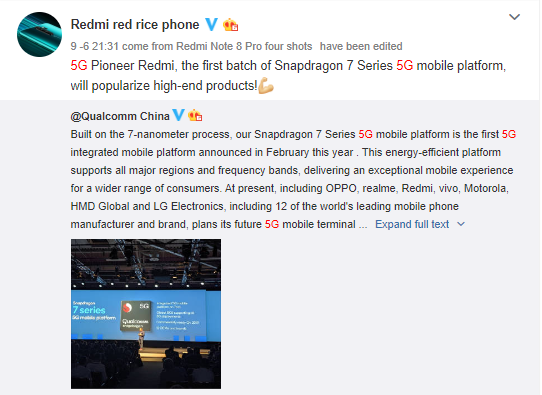 Redmi Snapdragon 7 series phone
