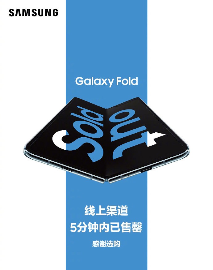 Samsung Galaxy Fold Sold Out China