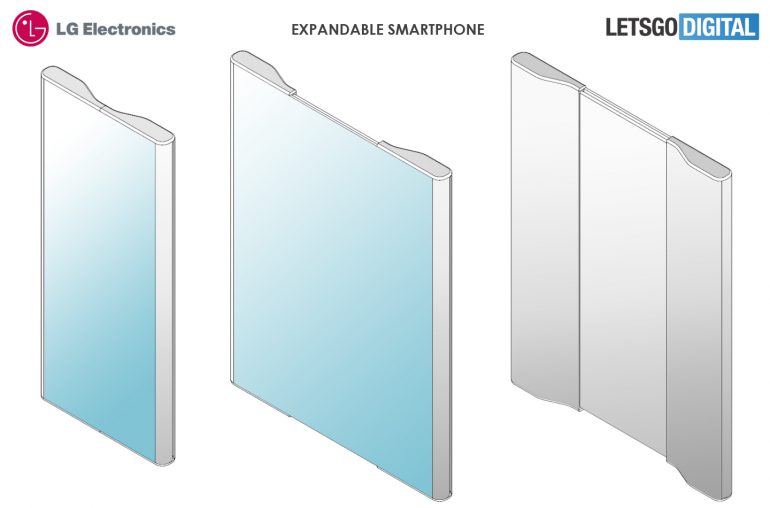 LG patents an expanding phone with a folding display - Gizmochina