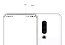 Meizu 17th render hides the Front Camera in the status bar meizu 17th render