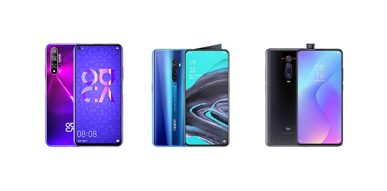 Huawei Nova 5t Vs Oppo Reno2 Vs Xiaomi Mi 9t Pro Specs Comparison