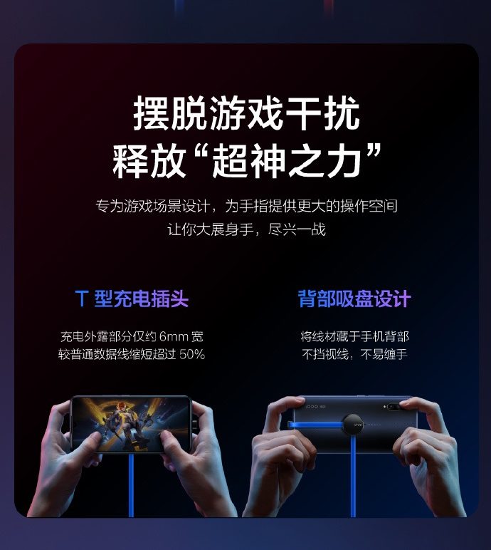 Vivo представила специальный зарядный кабель для геймеров Vivo представила специальный зарядный кабель для геймеров