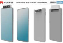 Huawei patents phone with triple flip cameras Huawei Patent Flip Cameras