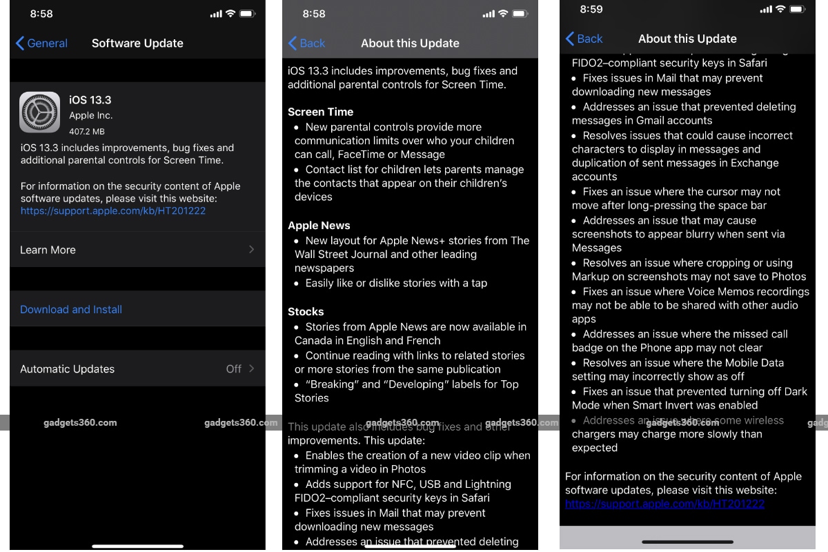 iOS 13.3 & iPadOS 13.3