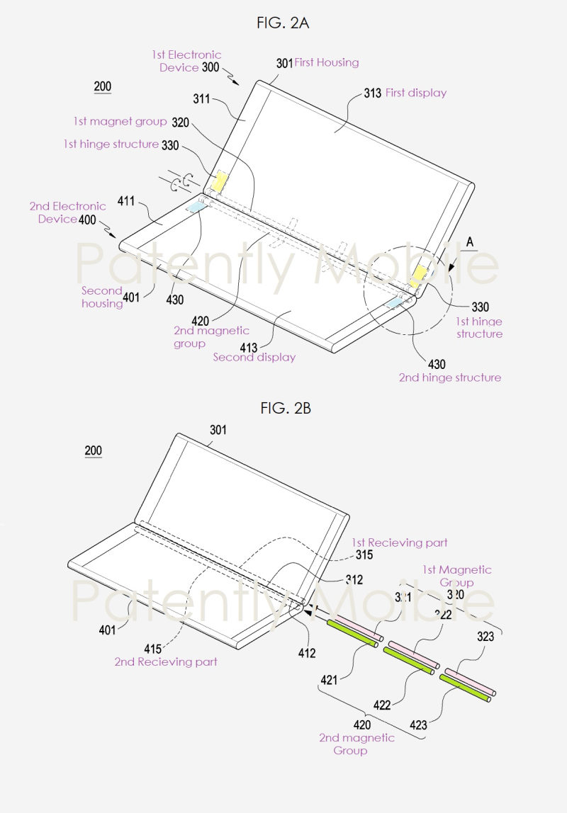 Samsung invents a special magnetic hinge for a Dual Display smartphone 5 Samsung