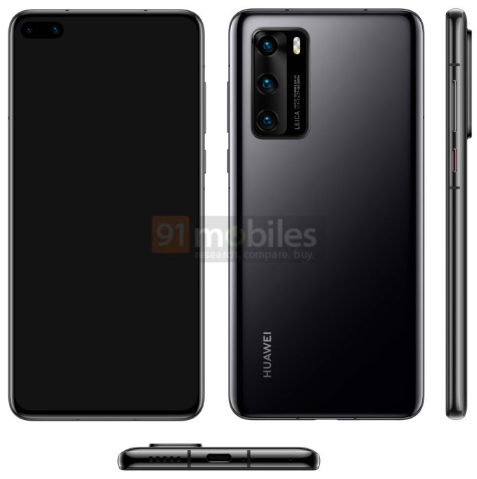 Huawei P40 new renders