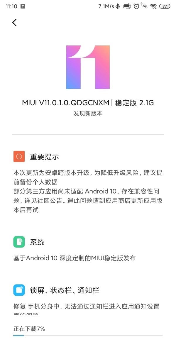Xiaomi Mi MIX 2S MIUI 11 Android 10 Güncellemesi