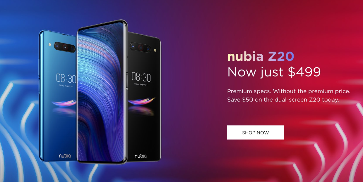 Nubia Z20 price cut