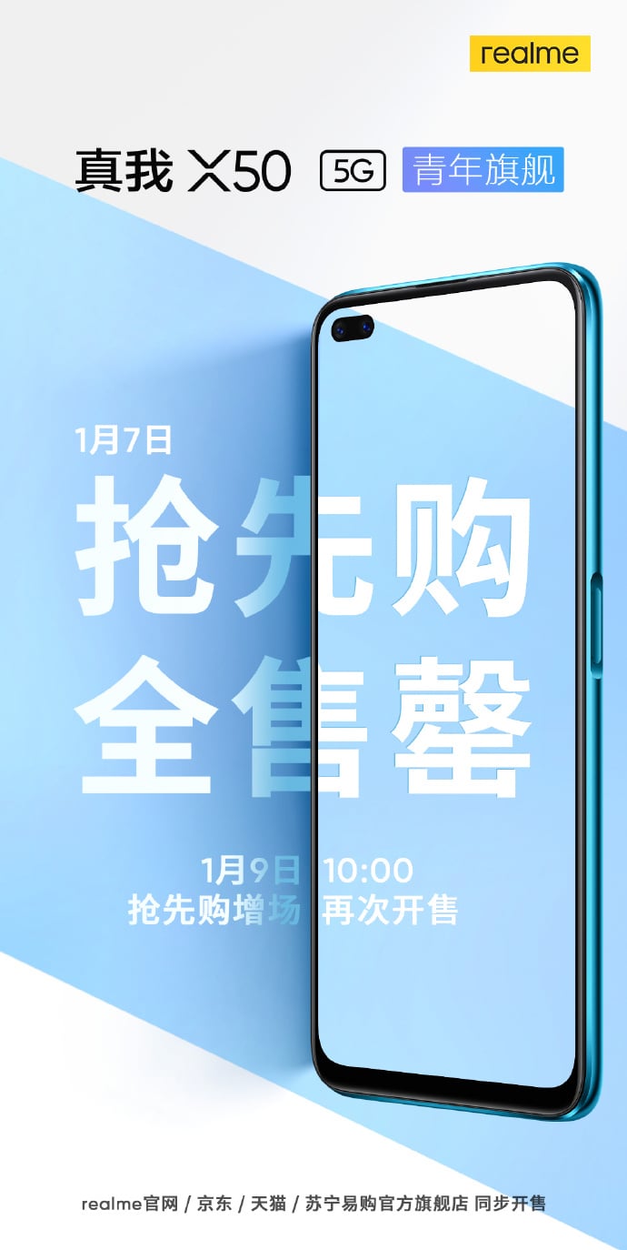 Realme X50 5G Sale Poster